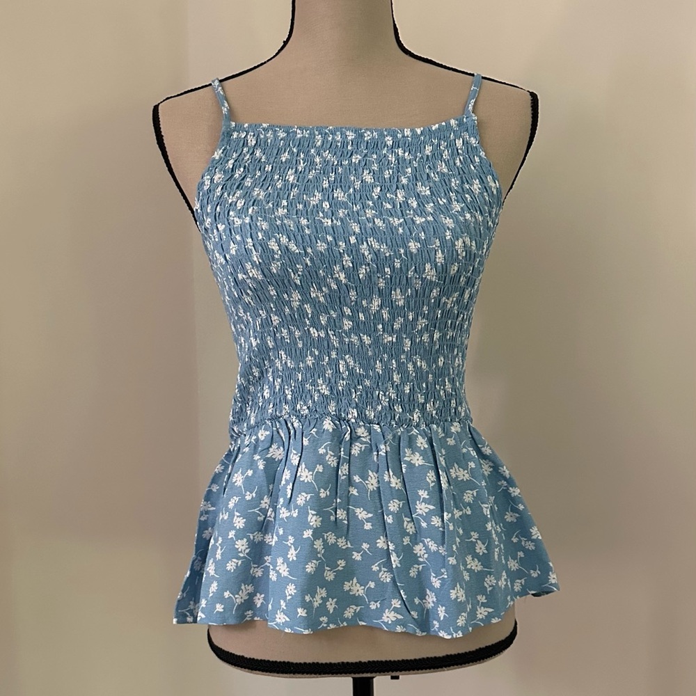 Peplum Floral Top